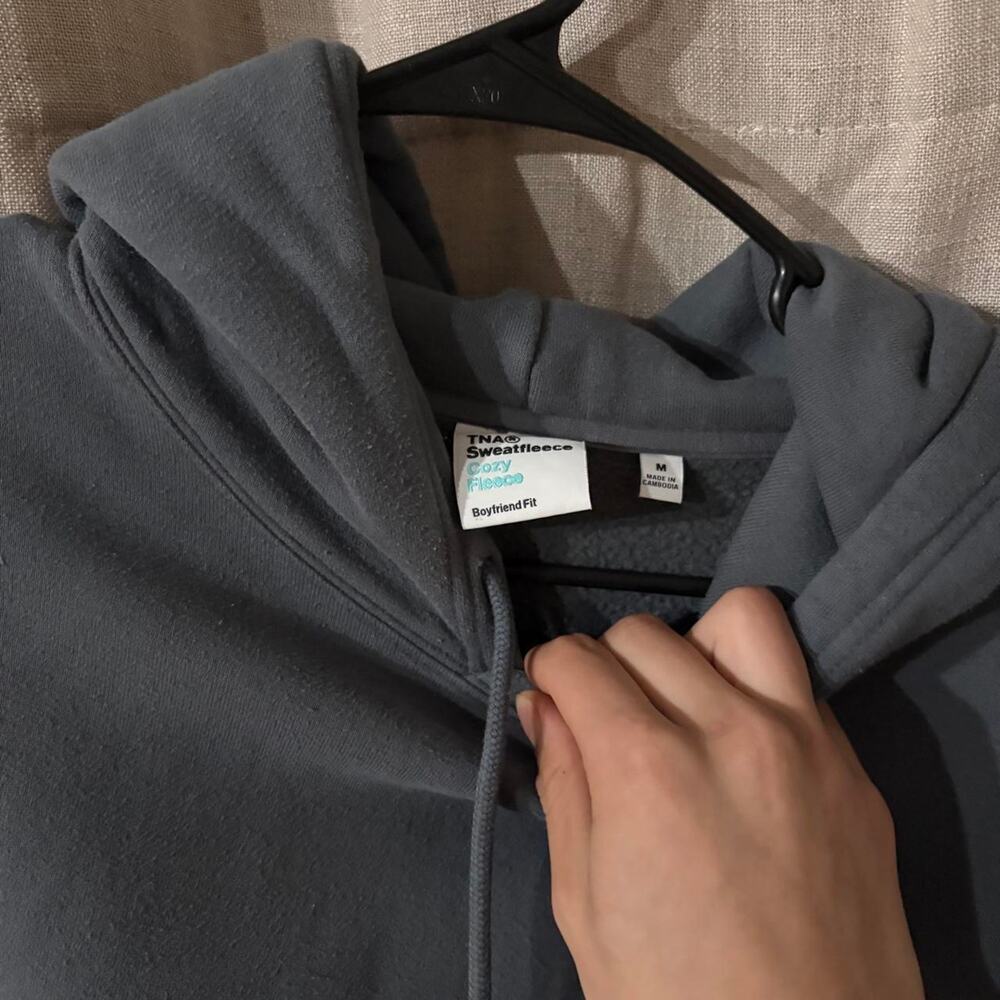 Aritzia tna grey hoodie size